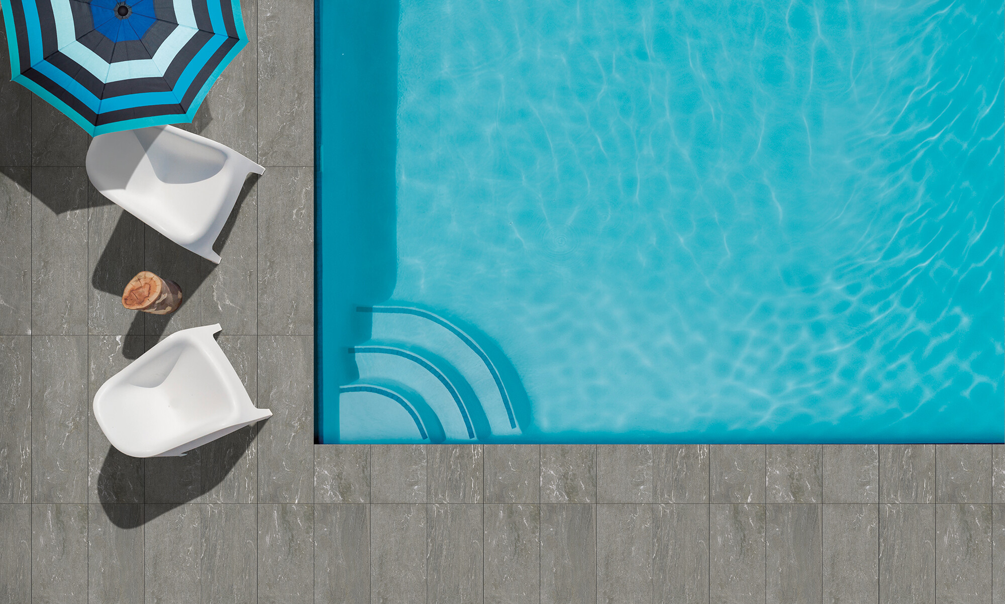 Elegante Feinsteinzeugfliese in Steinoptik, dunkelgrau, 20 mm, R11, 80 x 80 – Epvg1178