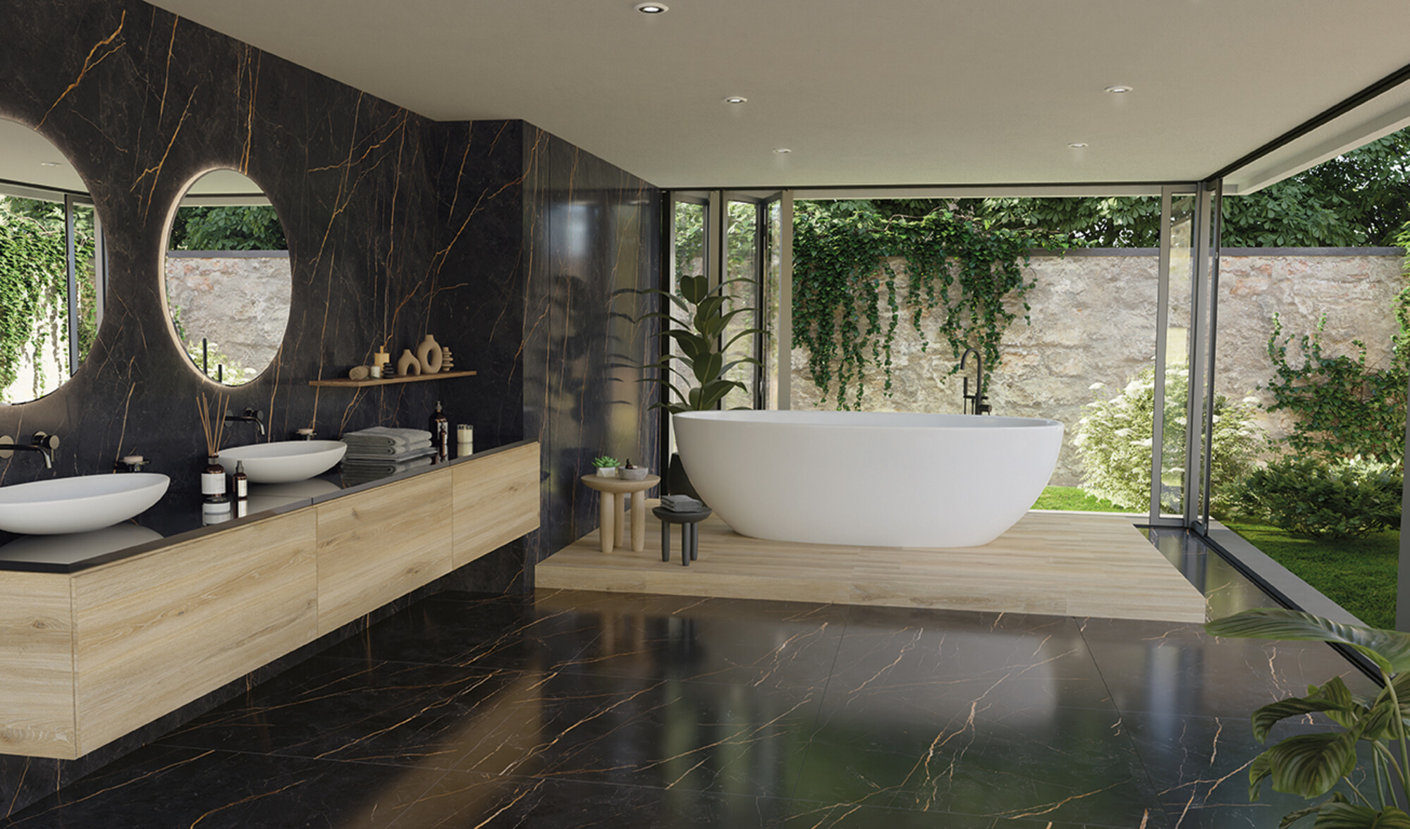 Feinsteinzeug Fliese Marmoroptik Saint Laurent Poliert 120x120 - ESAL762