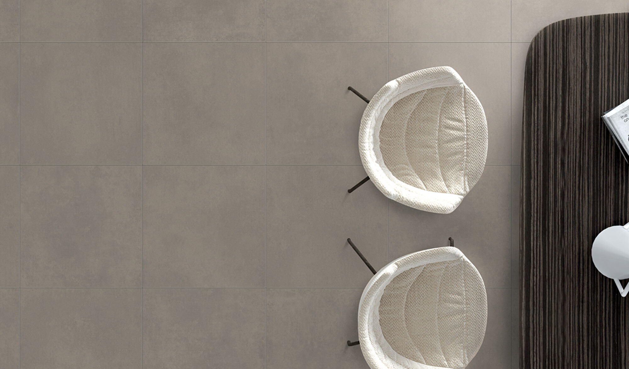 Feinsteinzeug Fliese Harzoptik Braun 80x80 - ESCE717