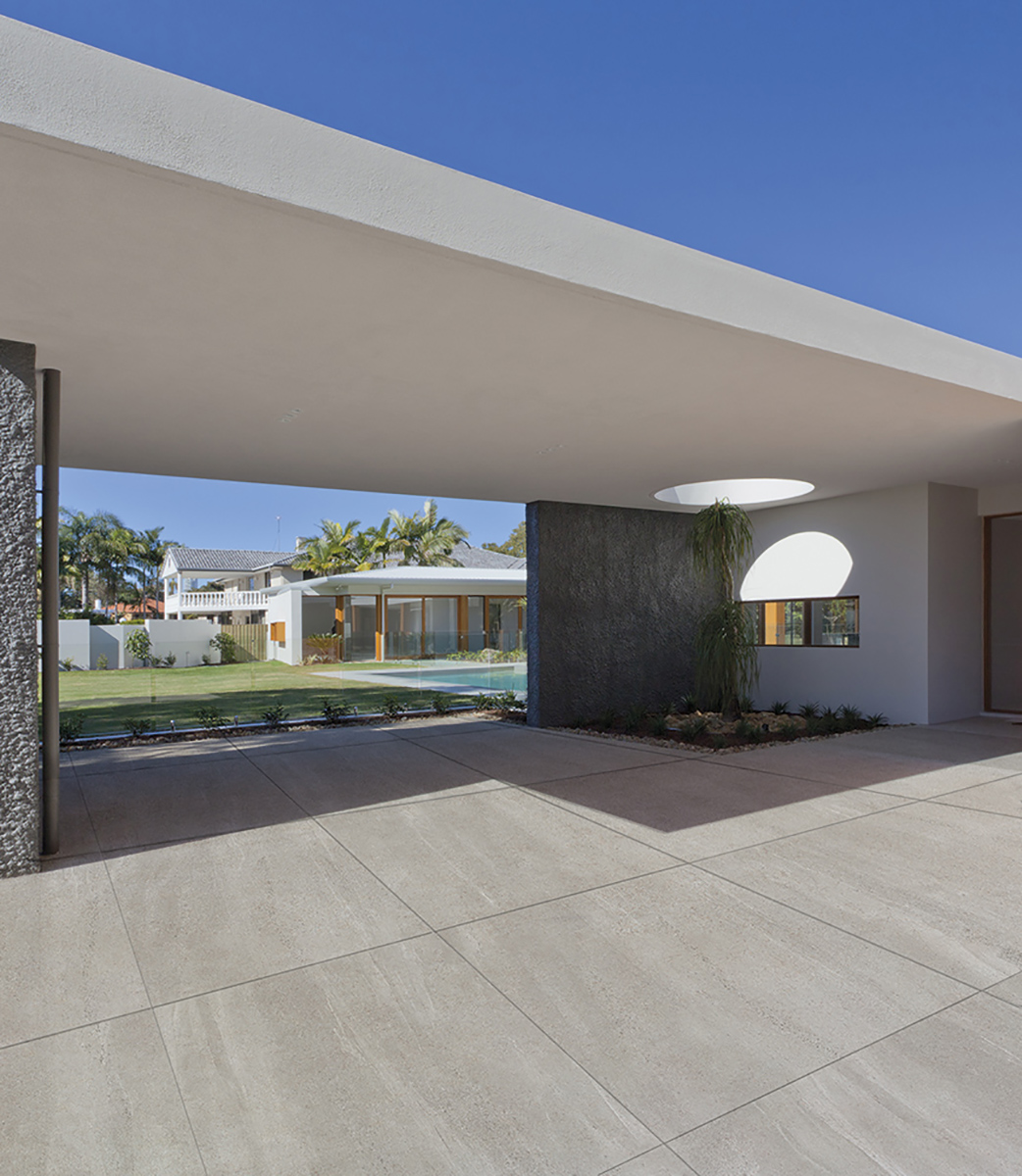 Raffinierte Feinsteinzeugfliese in Steinoptik, dunkelgrau, rutschfest, 60 x 120 – Esli1242