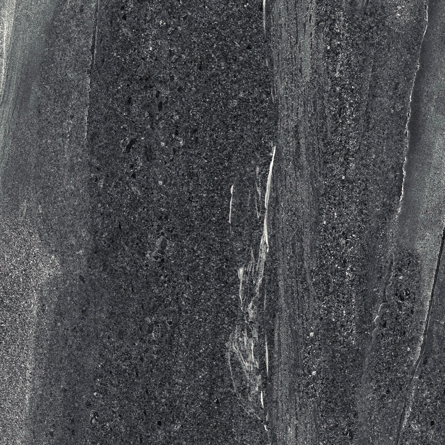 Raffinierte, rutschfeste Feinsteinzeugfliese in Steinoptik, Schwarz, 60 x 120 – Esna1246