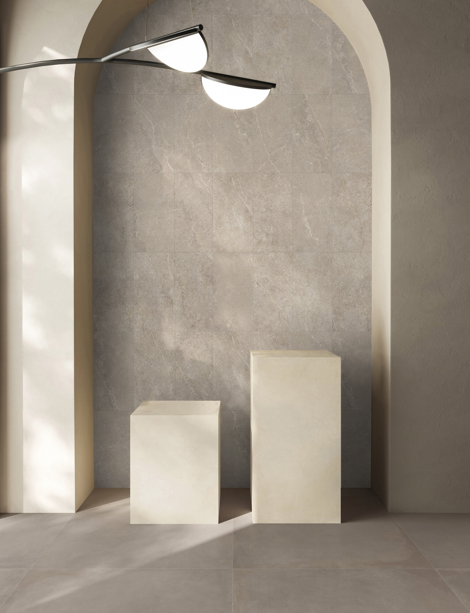 Feinsteinzeug Fliese Steinoptik Beige 60x120 - EWDS1319