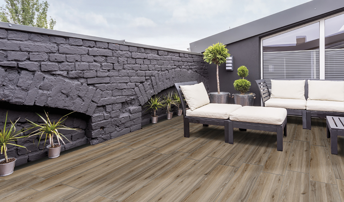 Torotra Anti-Rutsch-Porzellanfliese in Holzoptik 20 x 120 – Ewke1451