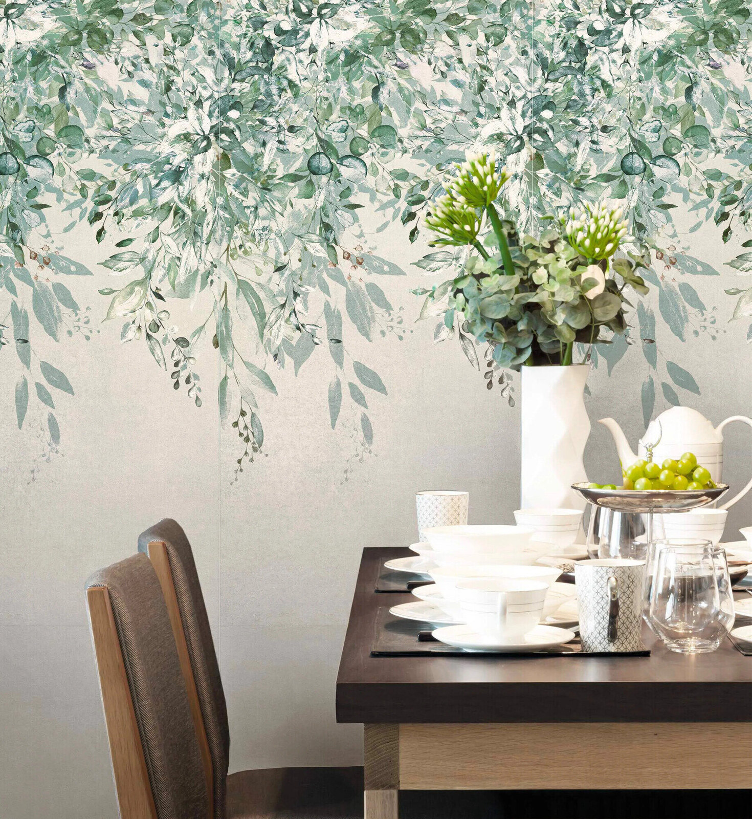 Dekorierte beige Wandfliese aus Feinsteinzeug 60X120 - EWTF1497