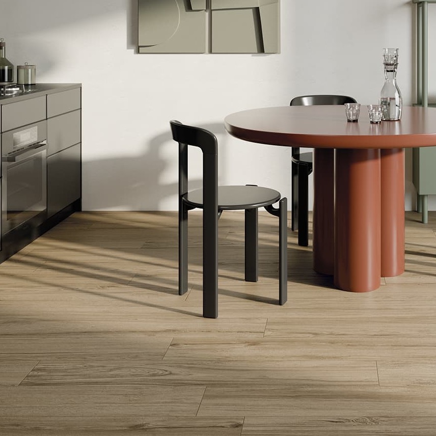 Holzoptik-Diele aus Feinsteinzeug, Ulme, 20x120 cm - CS25104