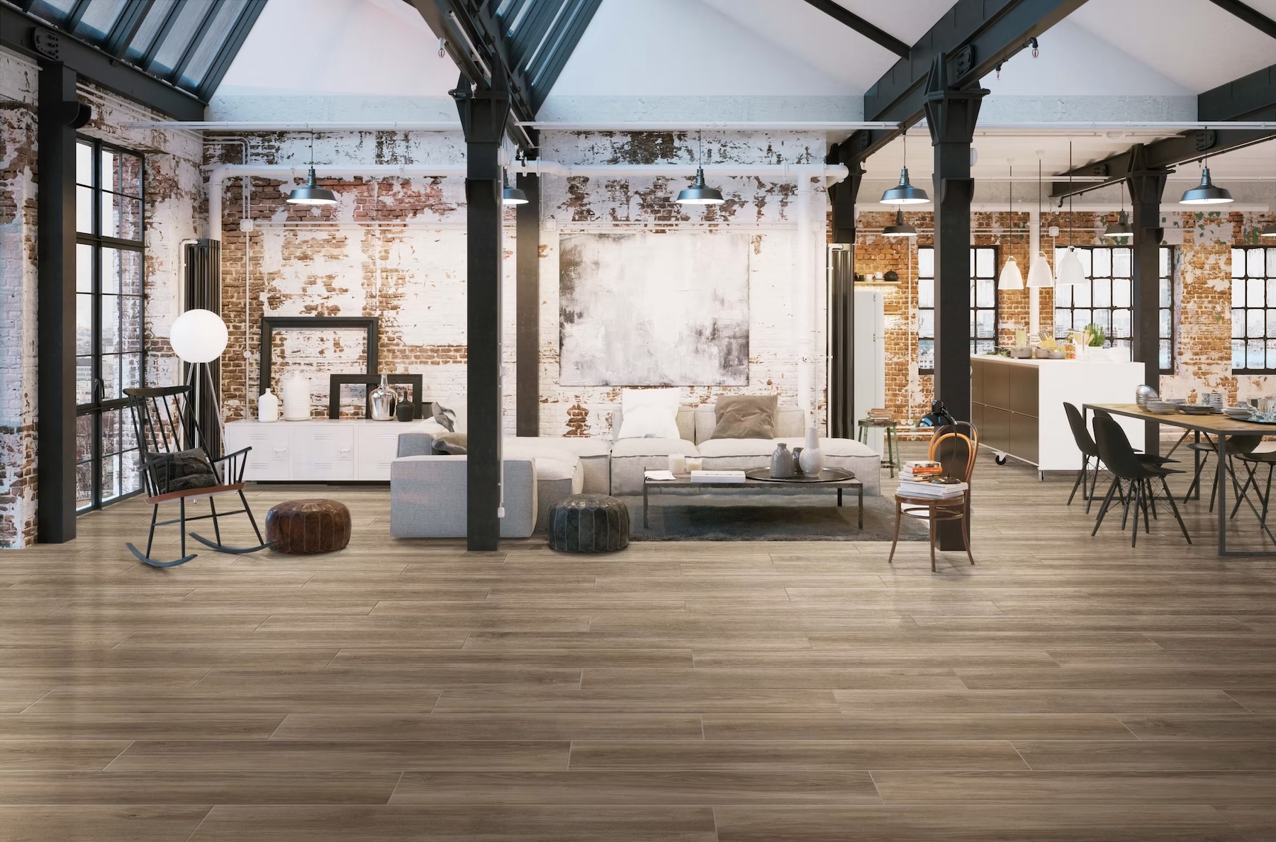 Feinsteinzeug Holzoptik Natural Braun 20x120 - LGGP-0018