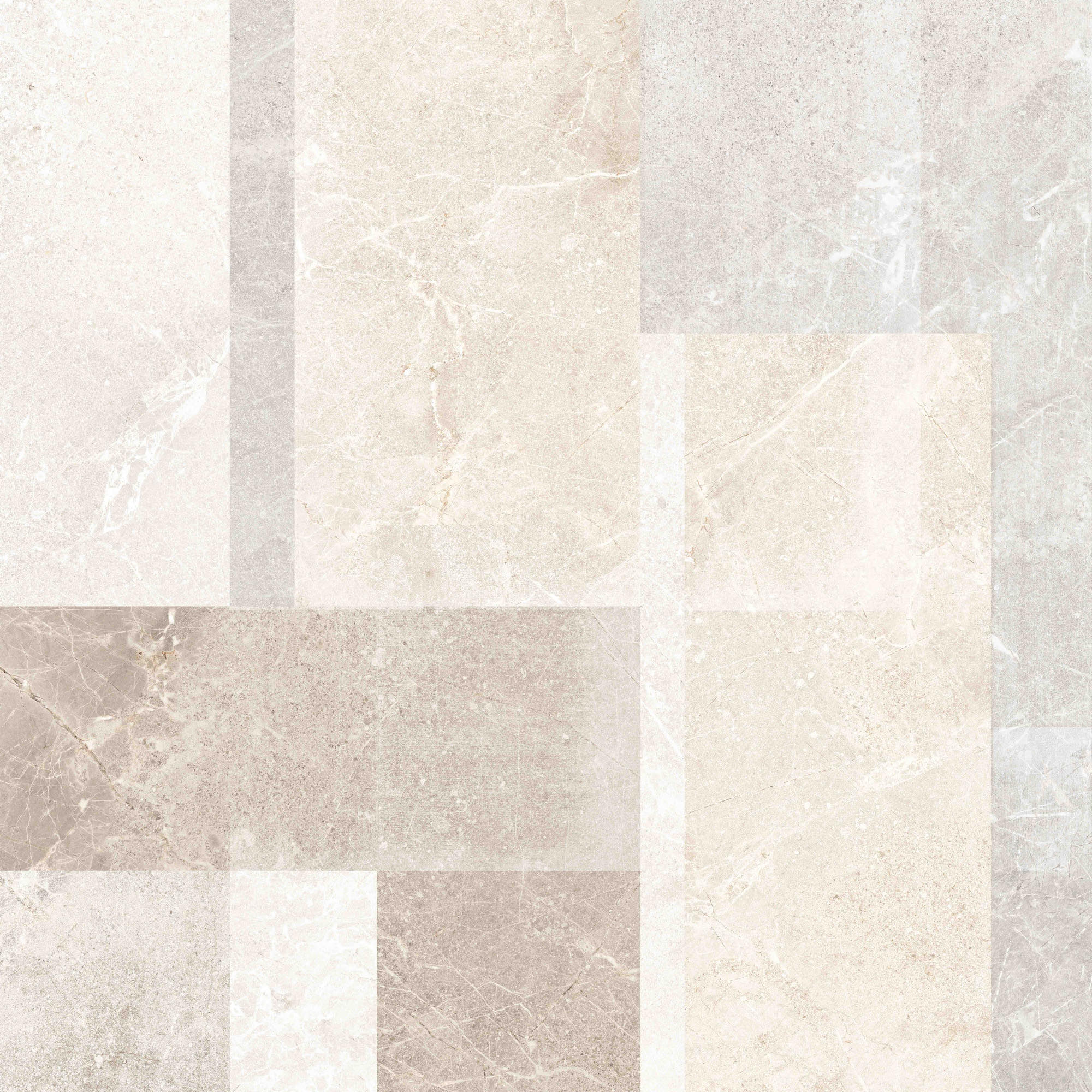 Feinsteinzeug-Wandfliese Steinoptik Geometrischer Stil 60x120 - PTGP-0004