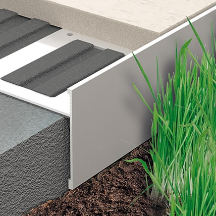 Profile Progress Profiles Prosize Walk h.20mm Grau geprägtes lackiertes Aluminium 2,7 ml