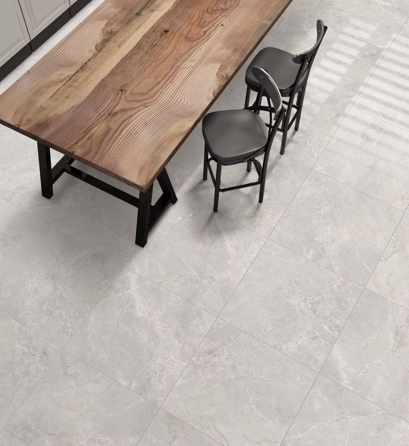 Feinsteinzeug Steinoptik Limestone Grau 60x120 - PTGP-0003