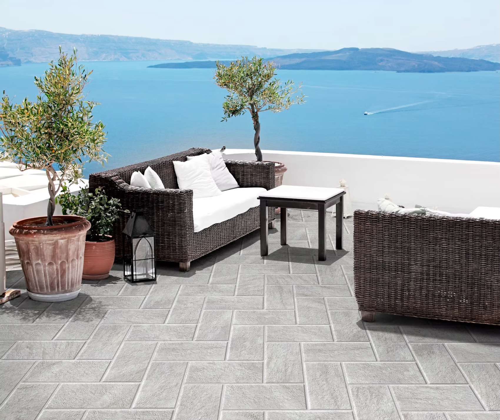 Außenbereich-Feinsteinzeug R11 Steinoptik Luserna Grau Antiscivolo 21.6x43.5 - PTGP-0035