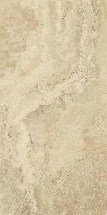 Feinsteinzeugfliese mit Travertin-Marmoreffekt weich matt Beige 60x120 - Ensa140